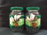 conjunto de potes de vidro grande